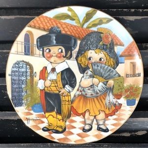 HOUSE OF GLOBAL ART Vintage “Dolly Dingle Visits Spain” Ltd Ed Collectors Plate